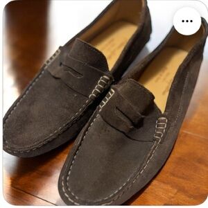 Fusaro Antonio Suede Brown Penny Loafers Sz 42 US 9 Men’s shoes